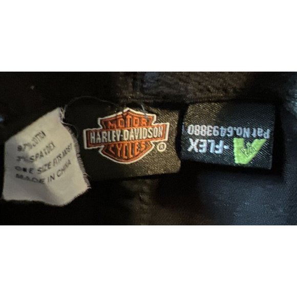 VTG San Diego Harley-Davidson CA Strapback Cap Biker Motorcycles Black Canvas - Picture 4 of 4